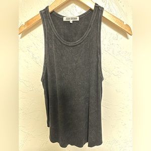 Joah Brown ribbed tank gunmetal black s/m